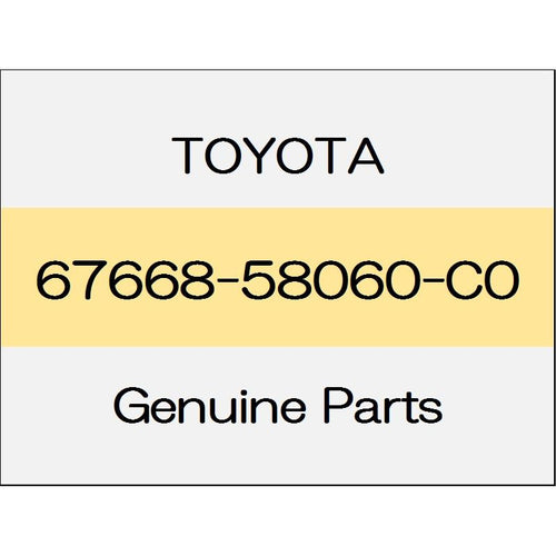 [NEW] JDM TOYOTA ALPHARD H3# Sliding door window garnish (L) 67668-58060-C0 GENUINE OEM