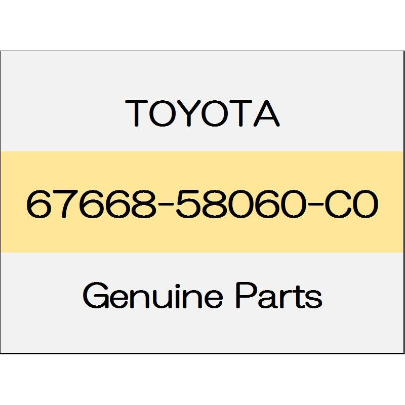 [NEW] JDM TOYOTA ALPHARD H3# Sliding door window garnish (L) 67668-58060-C0 GENUINE OEM