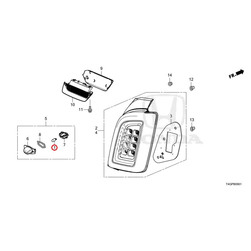 [NEW] JDM HONDA N-ONE JG3 2023 Tail Lights/License Lights GENUINE OEM