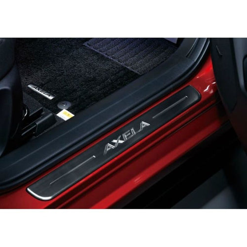 [NEW] JDM Mazda Axela BM BY Stainless Scuff Plate Sports / Sedan Genuine OEM