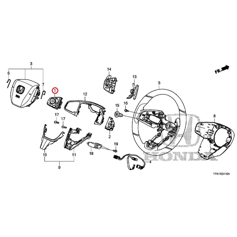 [NEW] JDM HONDA CR-V HYBRID RT5 2020 Steering Wheel GENUINE OEM