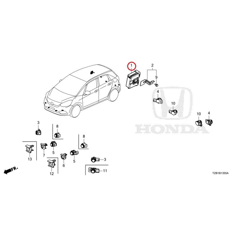 OE Type Car Rear View Parking Front and Rear Backup Camera Sensor for  Honda/Nissan - China Parking Sensor, OE Parking Sensor