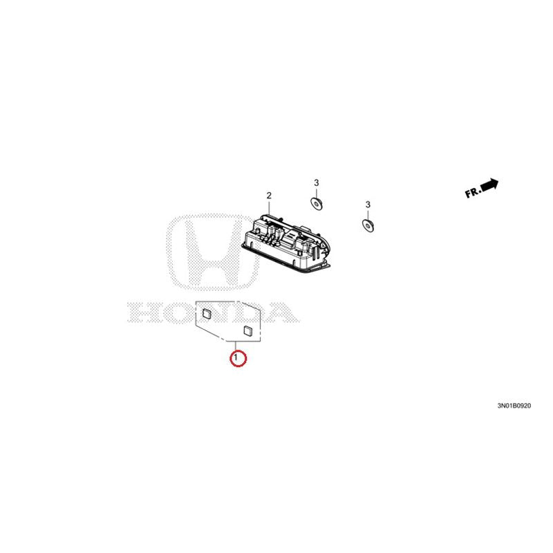 [NEW] JDM HONDA VEZEL e:HEV RV5 2021 License Lights GENUINE OEM