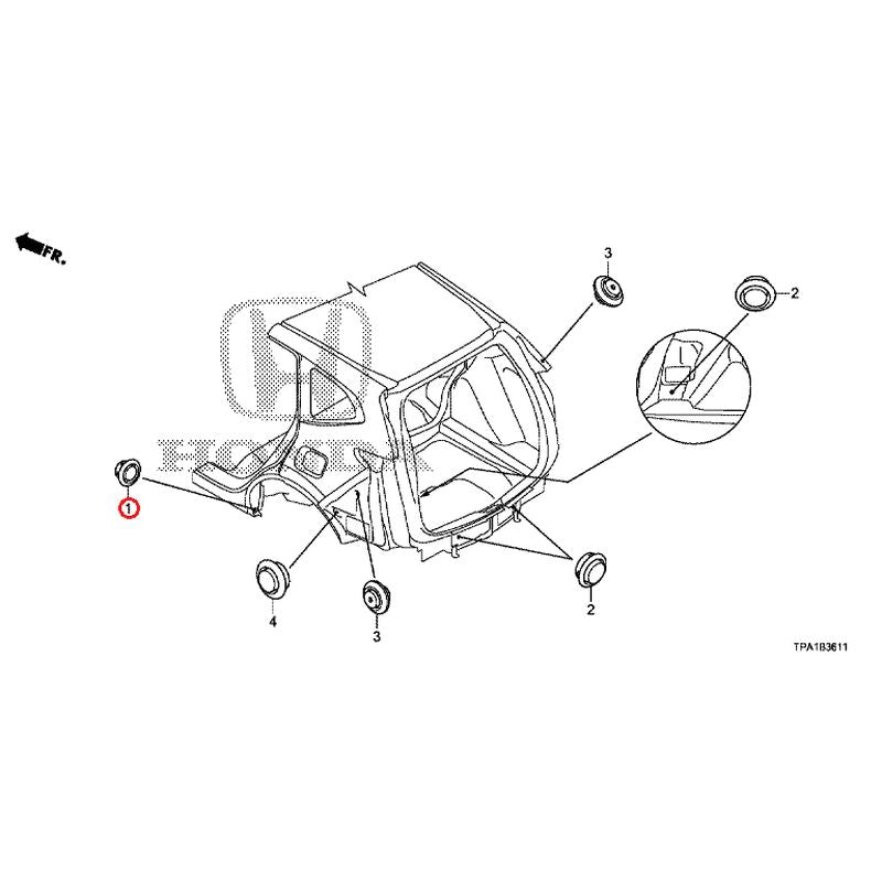 [NEW] JDM HONDA CR-V HYBRID RT5 2020 Grommets (Rear) GENUINE OEM