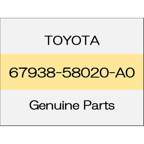 [NEW] JDM TOYOTA ALPHARD H3# Back door side garnish (L) power back door with trim code (01) 67938-58020-A0 GENUINE OEM