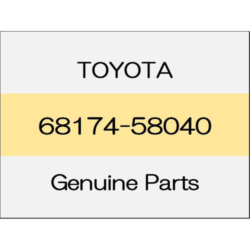 [NEW] JDM TOYOTA ALPHARD H3# Rear door glass weather strip inner (L) 1801 ~ 68174-58040 GENUINE OEM