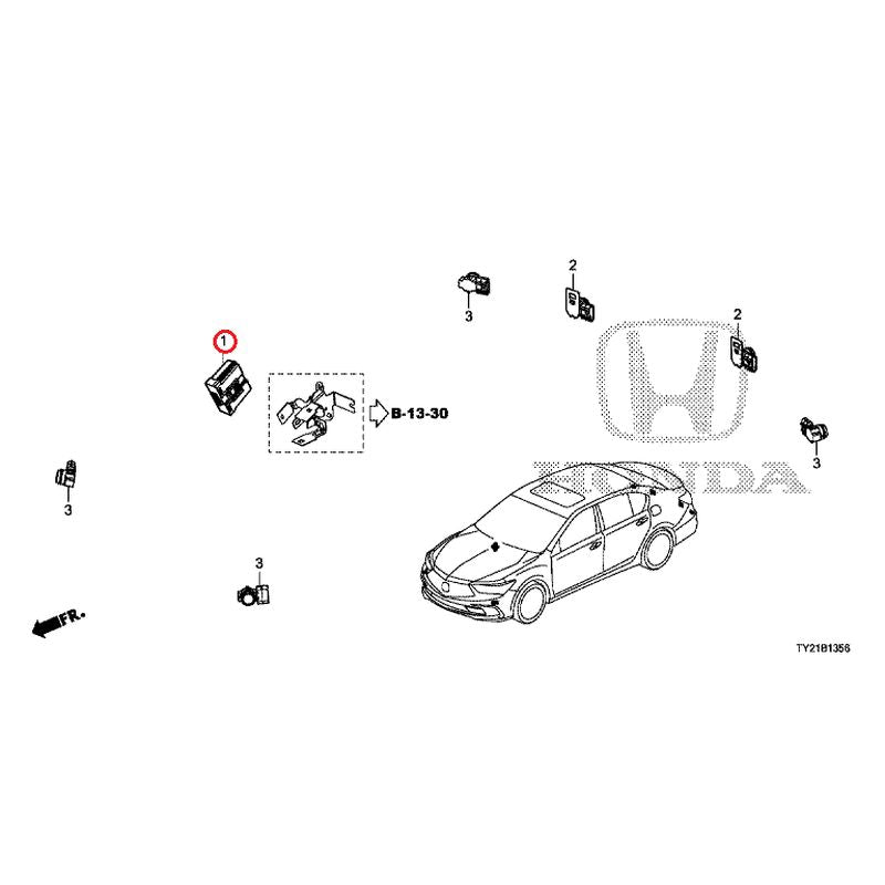 [NEW] JDM HONDA LEGEND HYBRID KC2 2018 Parking Sensor (2) GENUINE OEM