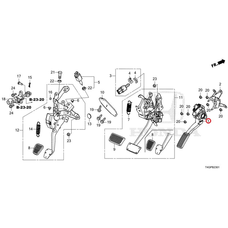 [NEW] JDM HONDA N-ONE JG3 2023 Pedals GENUINE OEM