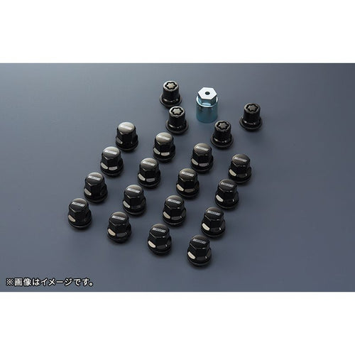[NEW] JDM Mitsubishi OUTLANDER PHEV GN0W Black Wheel Lock Nut & Lug Nut Set  OEM