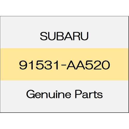 [NEW] JDM SUBARU LEVORG VM Fuel label 91531-AA520 GENUINE OEM