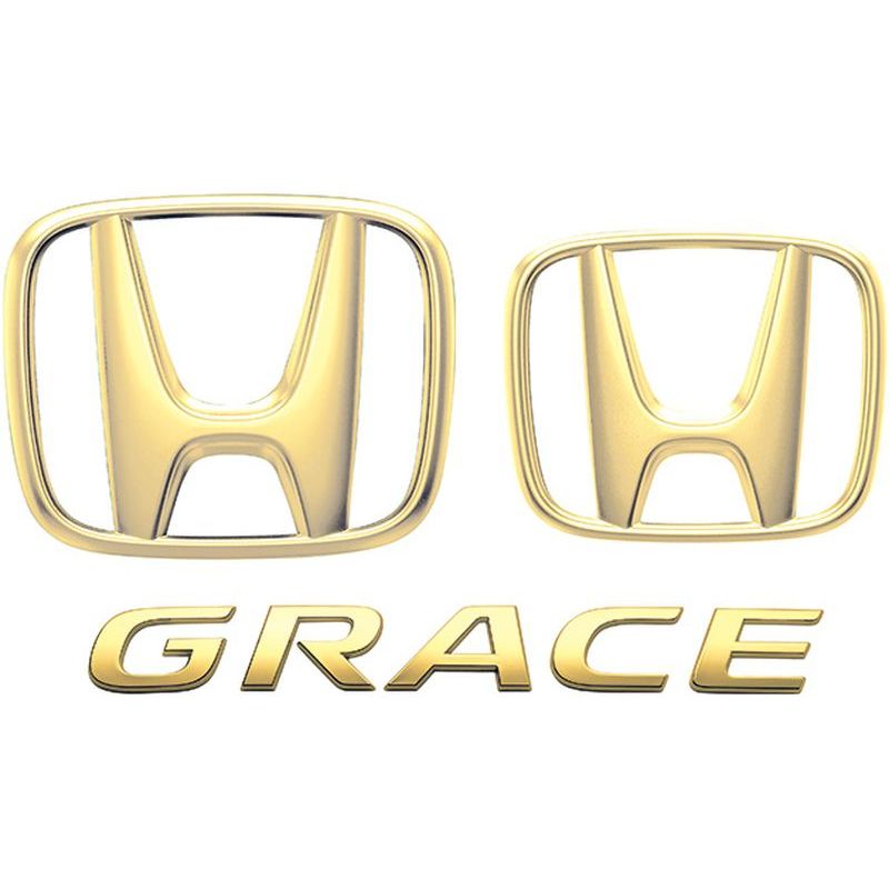 [NEW] JDM Honda GRACE GM Gold Emblem Genuine OEM