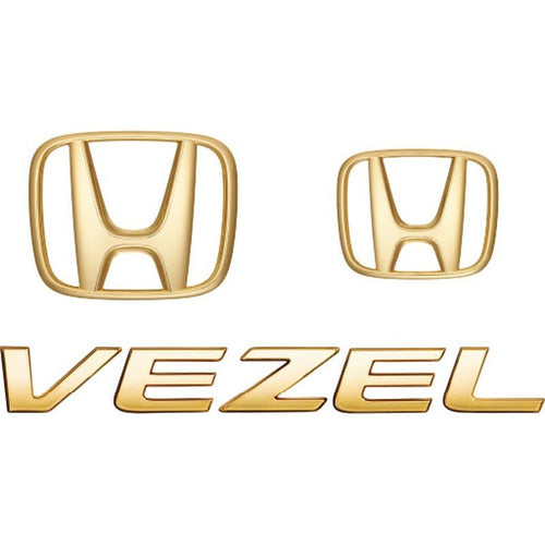 [NEW] JDM Honda VEZEL RU Gold Emblem Genuine OEM