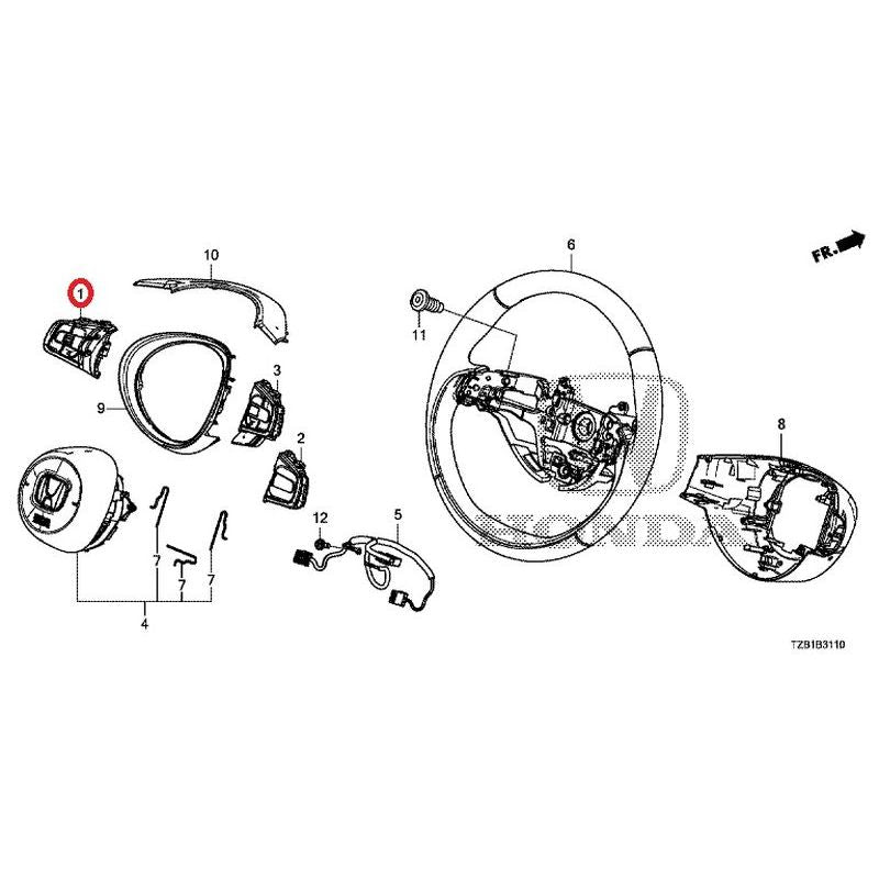 [NEW] JDM HONDA FIT e:HEV GR3 2020 Steering Wheel GENUINE OEM