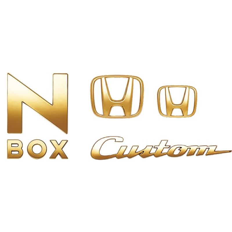 [NEW] JDM Honda N-BOX Custom JF3/4 Gold Emblem Genuine OEM