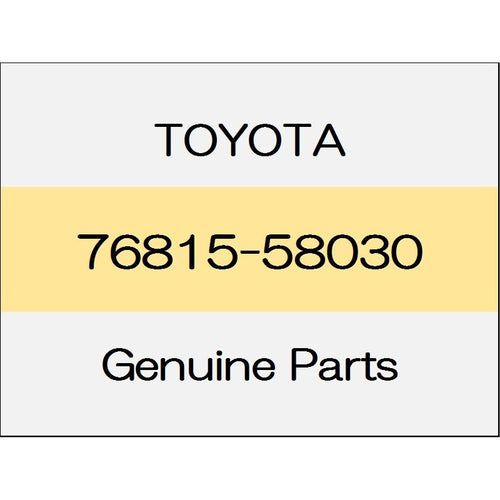 [NEW] JDM TOYOTA ALPHARD H3# Back door garnish outside lower (R) A Package / type black 76815-58030 GENUINE OEM