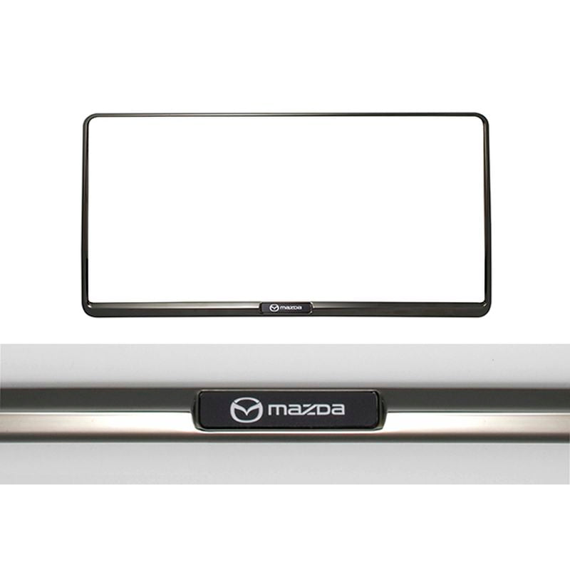 [NEW] JDM Mazda CX-5 KF License Plate Holder Dark Chrome Genuine OEM