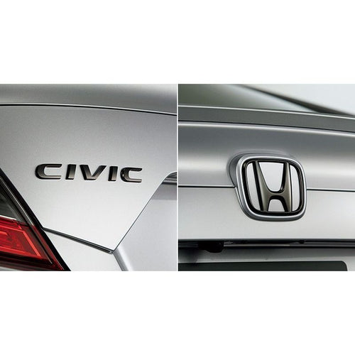 [NEW] JDM Honda CIVIC SEDAN FC1 Black Emblem Genuine OEM