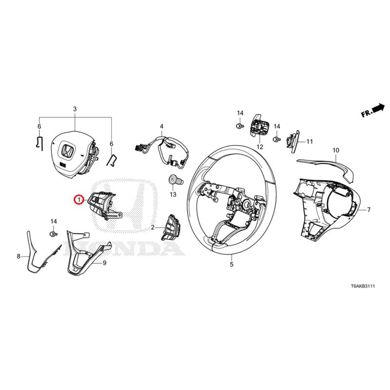 [NEW] JDM HONDA ODYSSEY RC1 2021 Steering Wheel (SRS) (140/540) GENUINE OEM