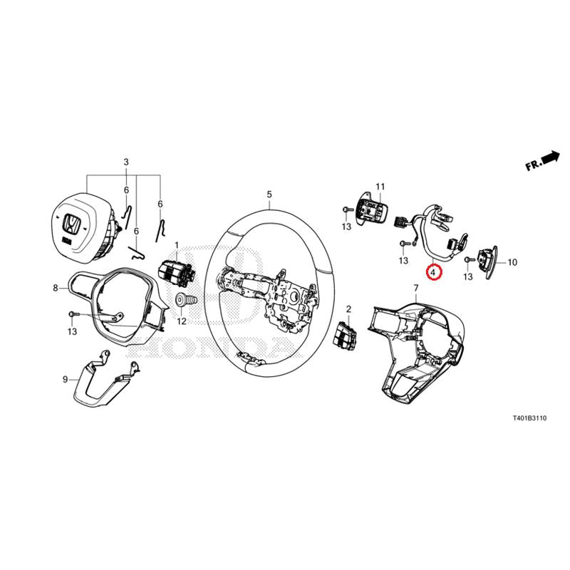 [NEW] JDM HONDA CIVIC FL1 2022 Steering Wheel (SRS) GENUINE OEM