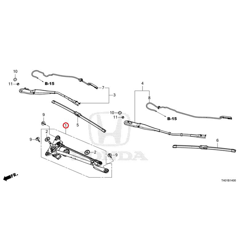 [NEW] JDM HONDA CIVIC FL1 2022 Front Windshield Wiper GENUINE OEM