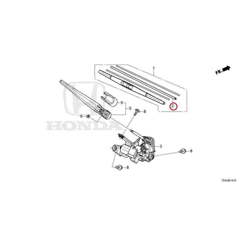 [NEW] JDM HONDA SHUTTLE GP7 2021 Rear Windshield Wiper GENUINE OEM