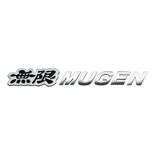 [NEW] JDM Honda Fit GR MUGEN Metal Logo Emblem Chrome Plated / Black Genuine OEM