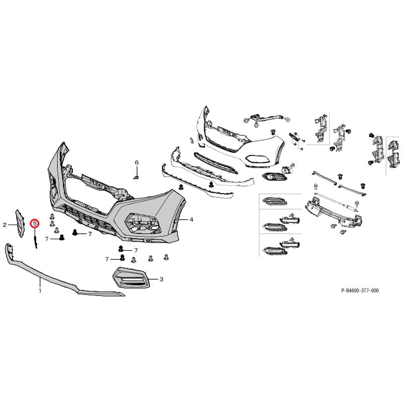 [NEW] JDM HONDA VEZEL HYBRID RU4 2020 Modulo X Front Bumper (B625M) GENUINE OEM