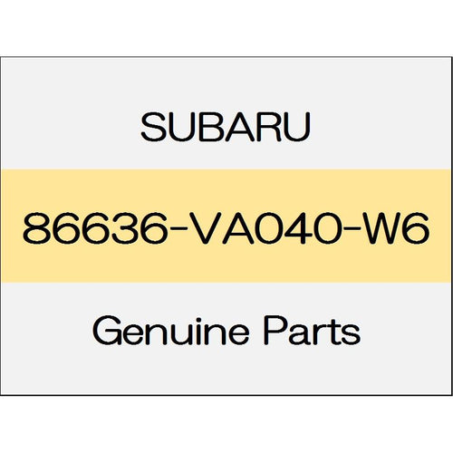 [NEW] JDM SUBARU WRX S4 VA Lamp washer nozzle cover Assy (R) body color code (K1X) 86636-VA040-W6 GENUINE OEM