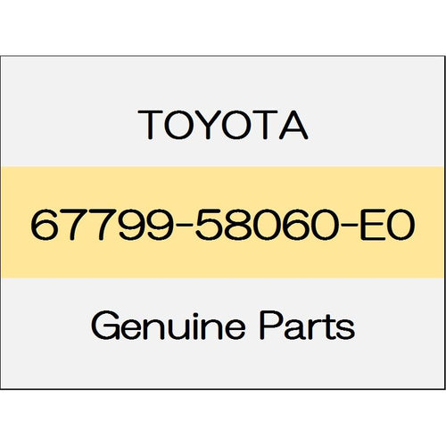 [NEW] JDM TOYOTA ALPHARD H3# Door trim ornament base rear (L) 1801 ~ Standard system Executive Lounge 67799-58060-E0 GENUINE OEM