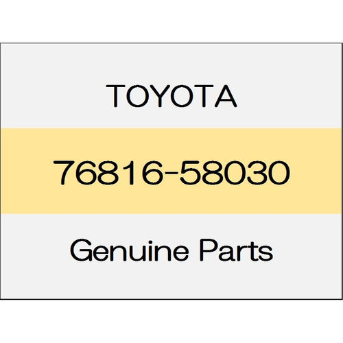 [NEW] JDM TOYOTA ALPHARD H3# Back door garnish outside lower (L) A Package / type black 76816-58030 GENUINE OEM