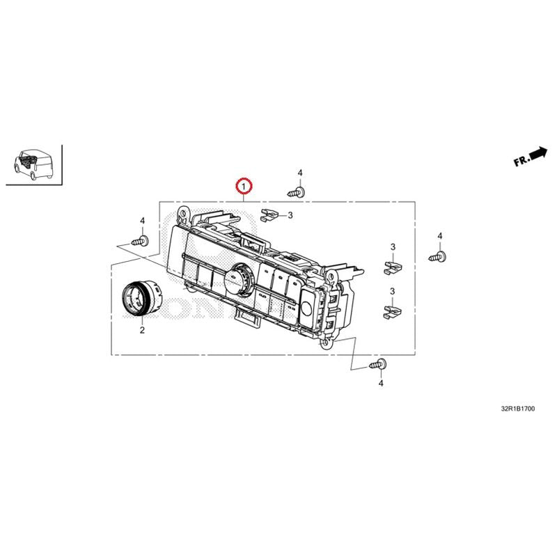 [NEW] JDM HONDA N-BOX CUSTOM JF5 2024 Auto Air Conditioner Control GENUINE OEM