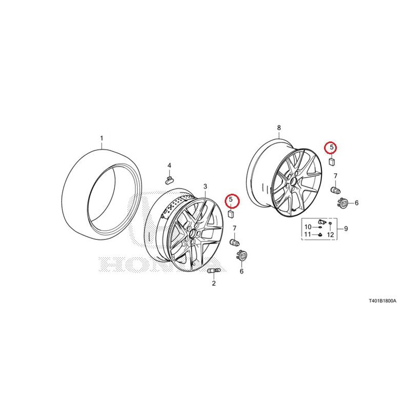 [NEW] JDM HONDA CIVIC FL5 2023 Tire/Wheel Disc GENUINE OEM