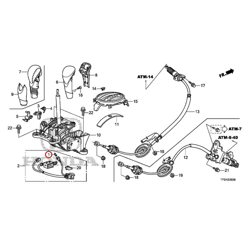 [NEW] JDM HONDA FIT GE8 2012 Select Lever GENUINE OEM