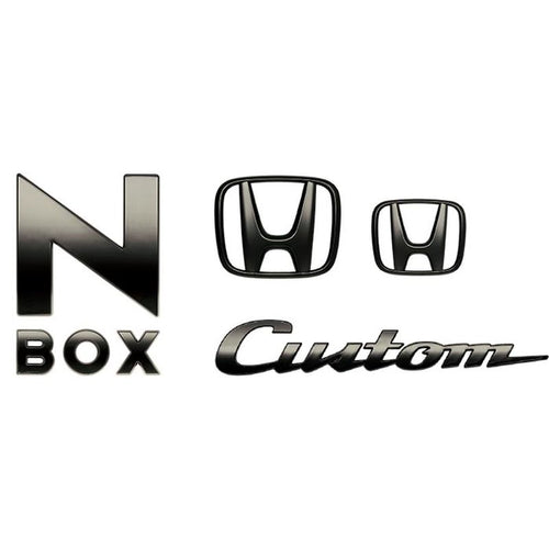 [NEW] JDM Honda N-BOX Custom JF3/4 Black Emblem Genuine OEM