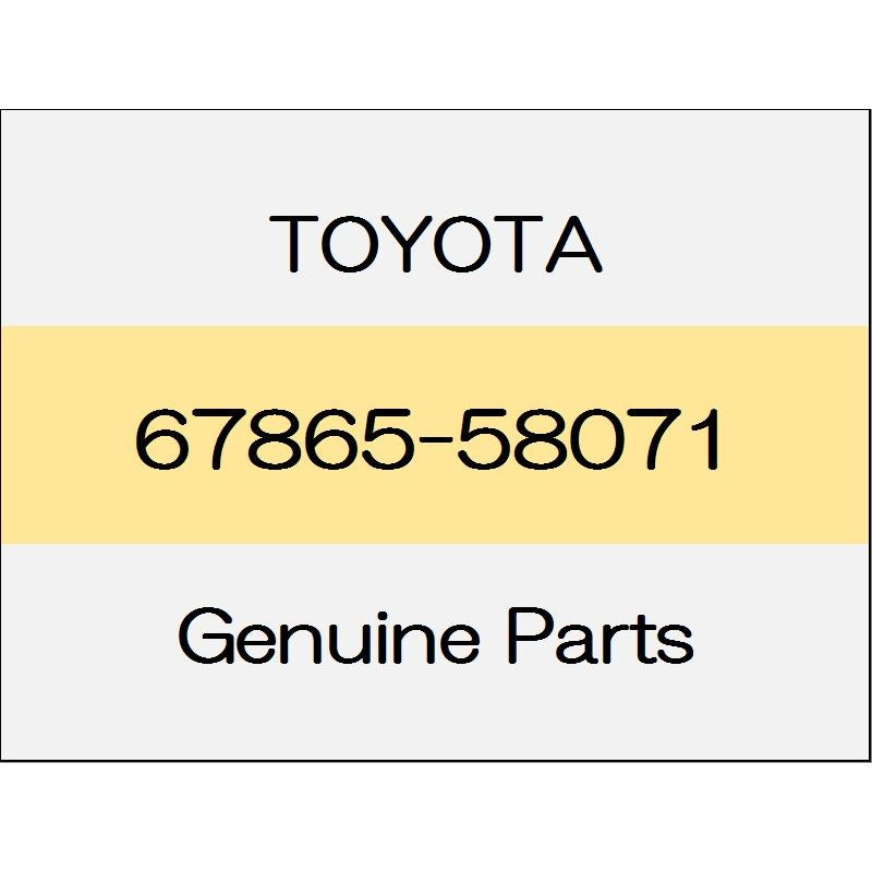 [NEW] JDM TOYOTA ALPHARD H3# The center pillar upper end weather strip (R) 1712 ~ right side only manual sliding door (Right only) 67865-58071 GENUINE OEM