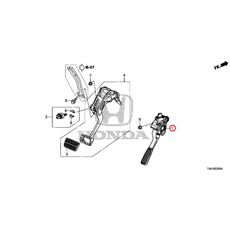 [NEW] JDM HONDA GRACE GM6 2015 Pedals GENUINE OEM