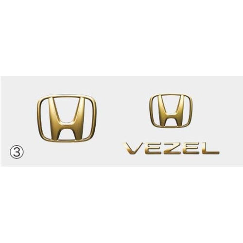 [NEW] JDM Honda VEZEL RV Gold Emblem For OP front grill Genuine OEM