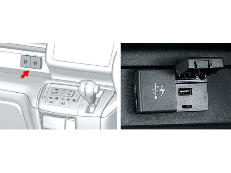[NEW] JDM Honda STEP WGN RP USB Charger For Front Genuine OEM