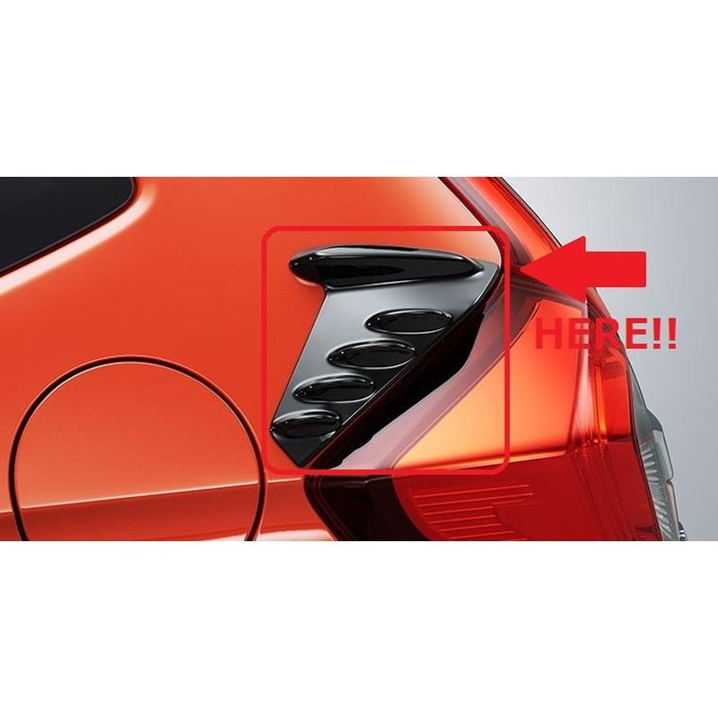 [NEW] JDM Honda Fit GK Aero fin Modulo Black Genuine OEM