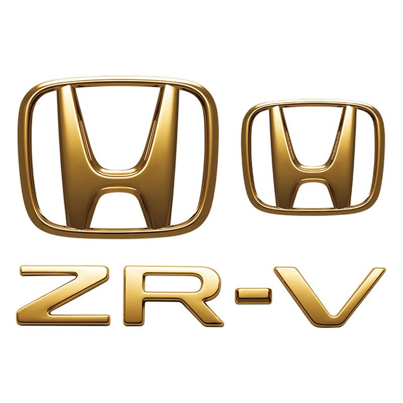 [NEW] JDM Honda ZR-V RZ Gold Emblem Genuine OEM