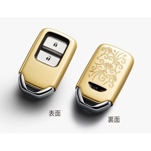 [NEW] JDM Honda Fit GR Key Cover Resin / Deluxe / Champagne Gold Genuine OEM