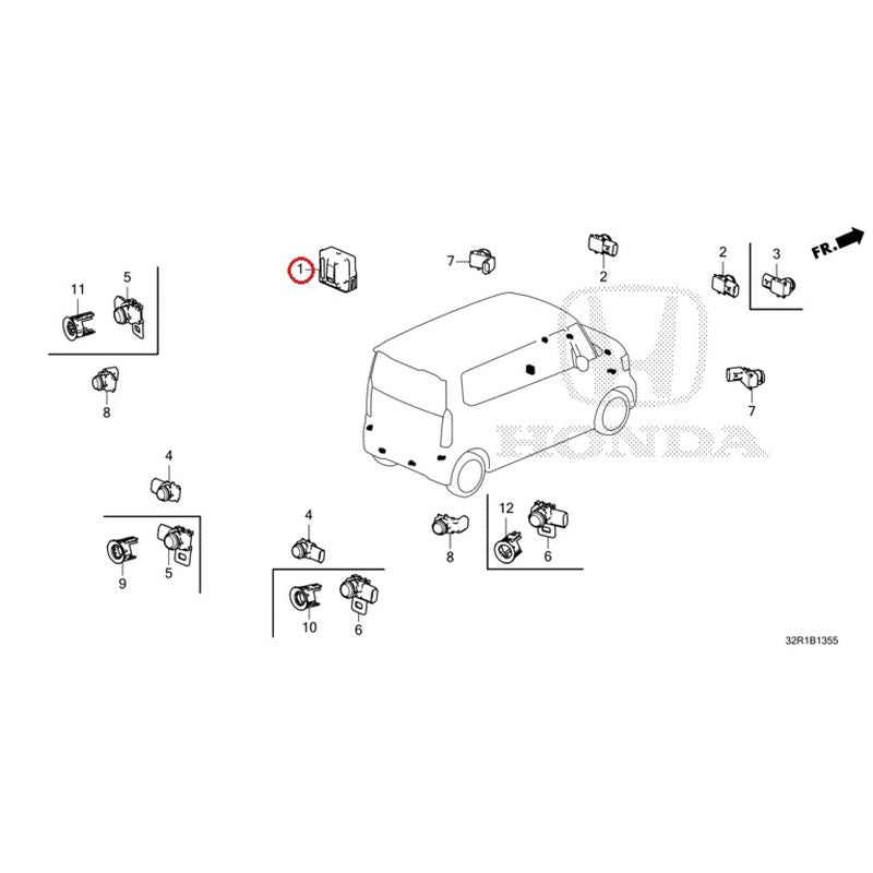 [NEW] JDM HONDA N-BOX CUSTOM JF5 2024 Parking Sensor GENUINE OEM