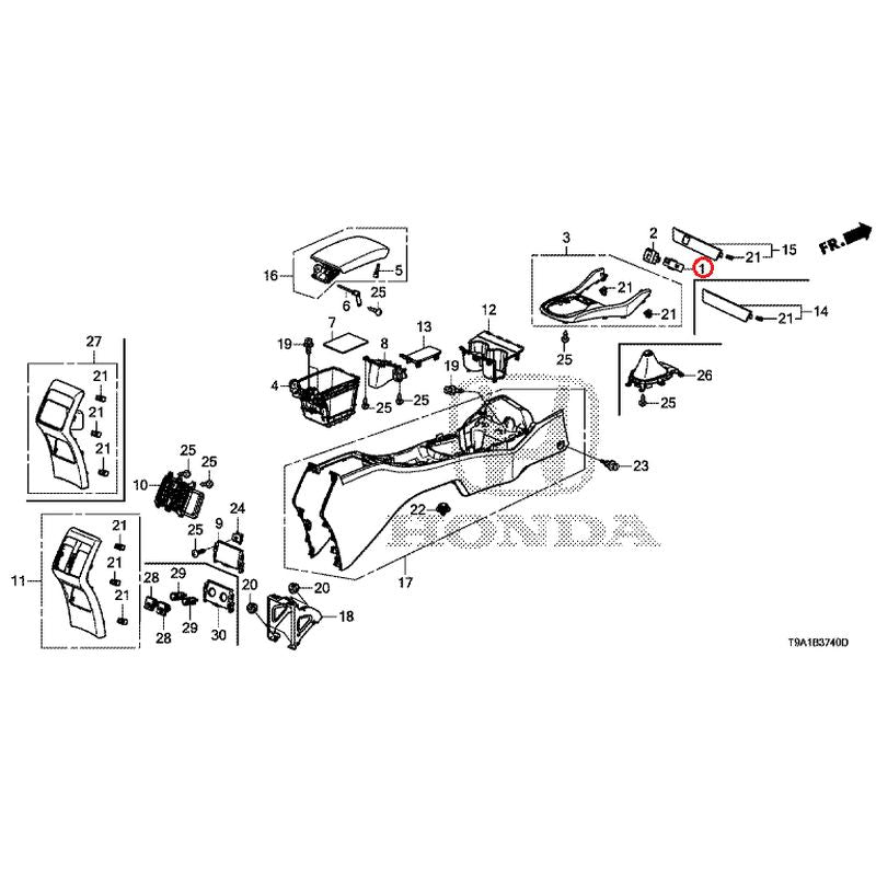 [NEW] JDM HONDA GRACE GM6 2015 Console GENUINE OEM