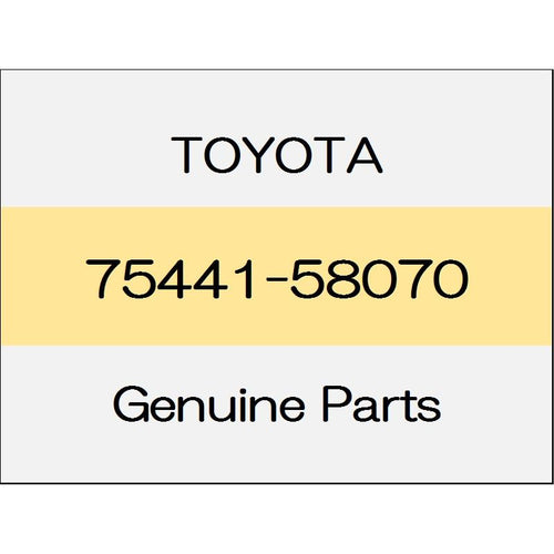 [NEW] JDM TOYOTA ALPHARD H3# Back door name plate No.1 75441-58070 GENUINE OEM