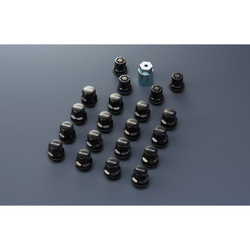 [NEW] JDM Mitsubishi DELICA D:5 CV1W RALLIART Black Wheel Lock Nut & Lug Nut OEM