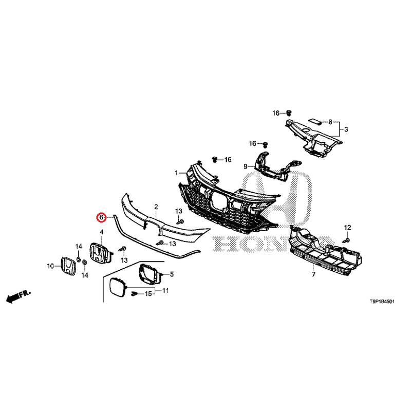 [NEW] JDM HONDA GRACE HYBRID GM4 2017 Front Grille (120,520) GENUINE OEM