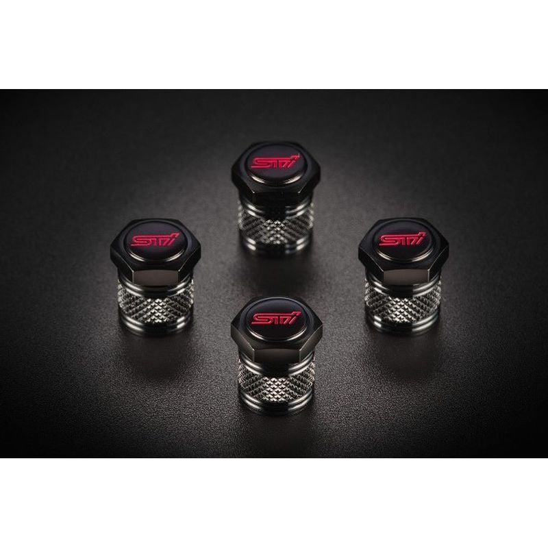 [NEW] JDM Subaru IMPREZA GU STI Valve Cap Set Genuine OEM