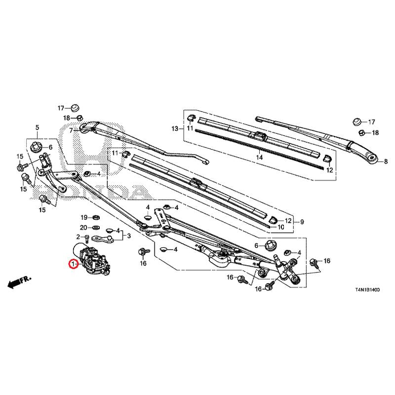 [NEW] JDM HONDA JADE FR5 2019 Front Windshield Wiper GENUINE OEM