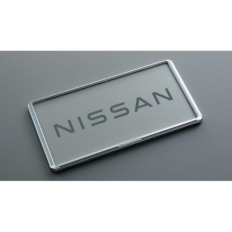 [NEW] JDM Nissan X-Trail T33 License Plate Rim Chrome Genuine OEM