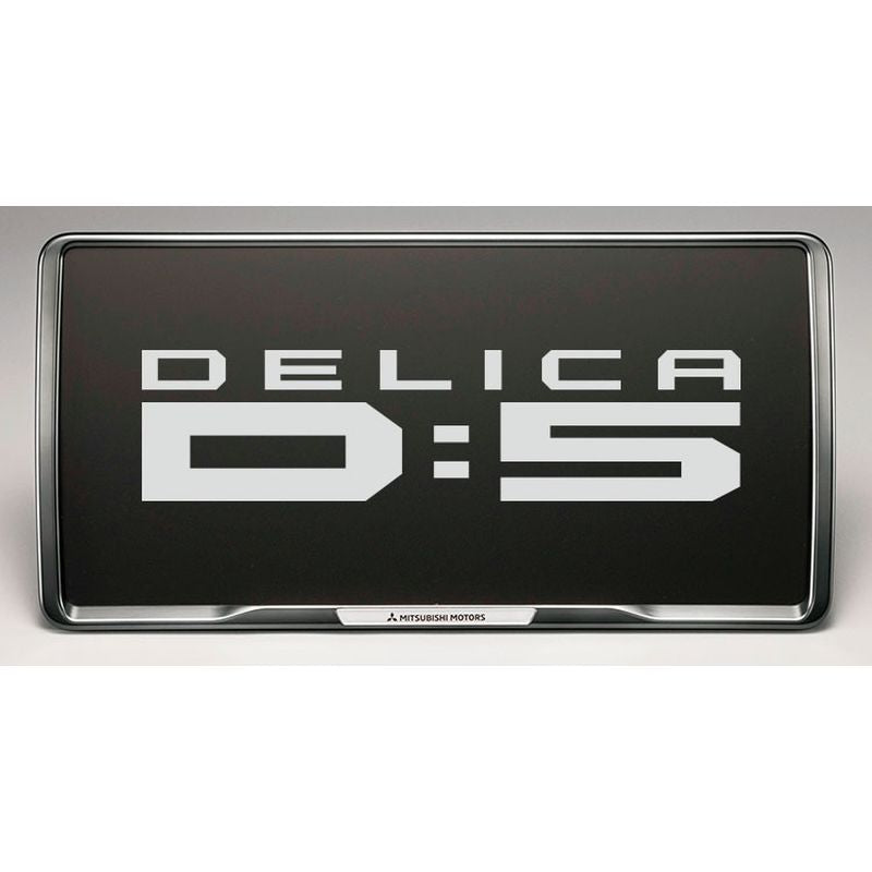 [NEW] JDM Mitsubishi DELICA D:5 CV1W License Plate Frame Titanium Style Genuine